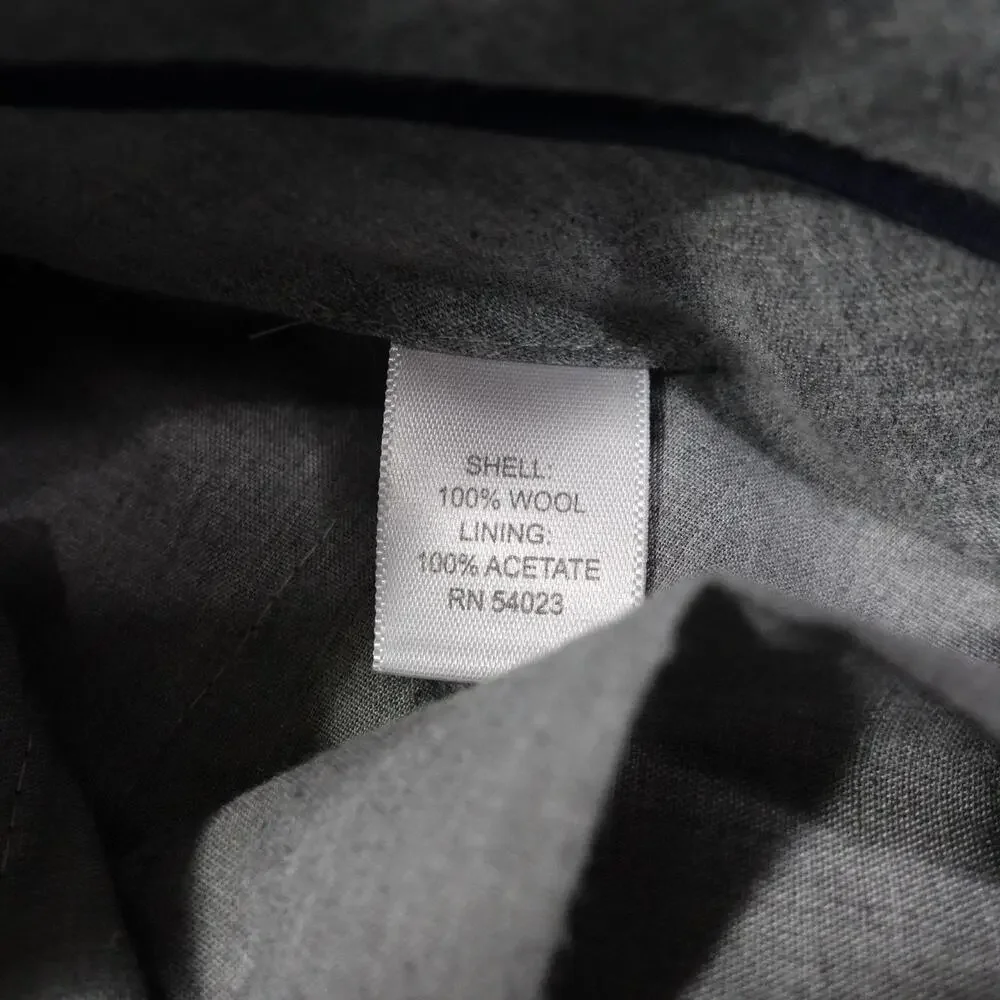 Banana Republic Pants‎ Mens 36x30 Gray Classic Fit Dress Pants Flat Front Wool